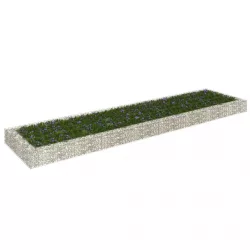 horganyzott acél gabion magaságyás 400 x 100 x 20 cm
