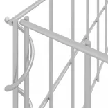 horganyzott acél gabion magaságyás 400 x 100 x 20 cm