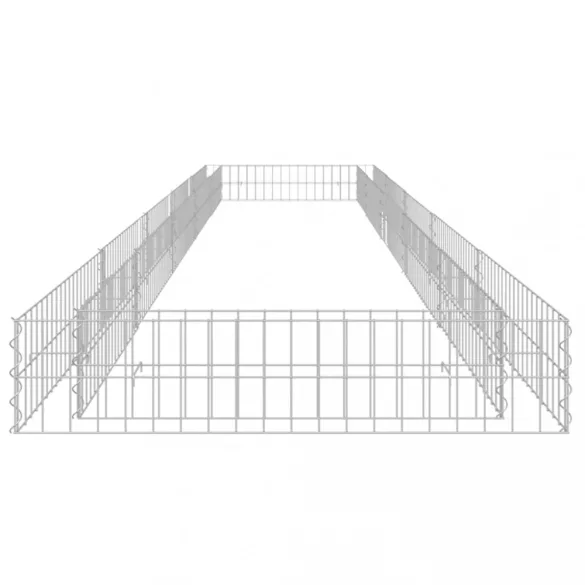 horganyzott acél gabion magaságyás 500 x 100 x 20 cm
