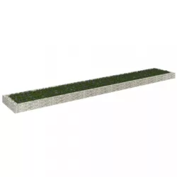horganyzott acél gabion magaságyás 600 x 100 x 20 cm