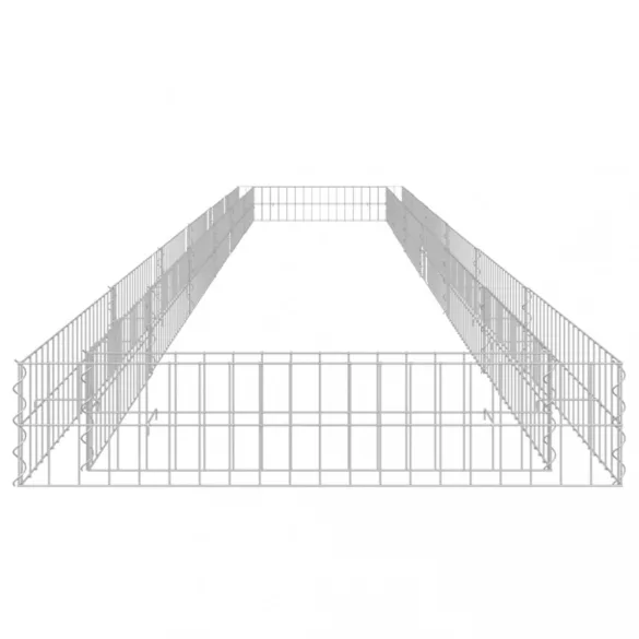 horganyzott acél gabion magaságyás 600 x 100 x 20 cm