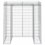 horganyzott vas gabionkosár szemeteskukához 110 x 91 x 120 cm