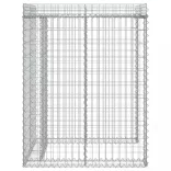horganyzott vas gabionkosár szemeteskukához 110 x 91 x 120 cm
