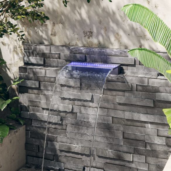 akril vízeséskifolyó RGB LED-ekkel 45 cm