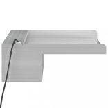 rozsdamentes acél vízeséskifolyó RGB LED-ekkel 45 cm