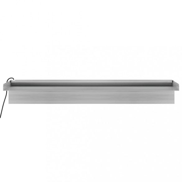 rozsdamentes acél vízeséskifolyó RGB LED-ekkel 60 cm