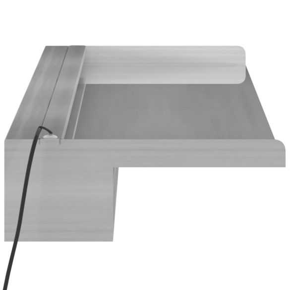 rozsdamentes acél vízeséskifolyó RGB LED-ekkel 108 cm