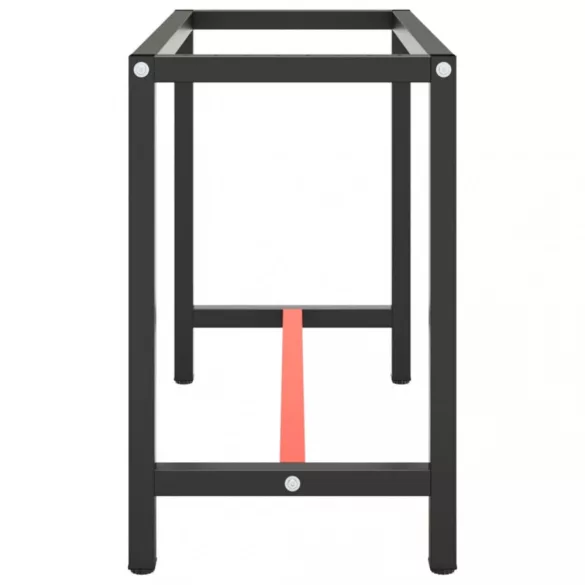 matt fekete-vörös fém munkapadváz 110 x 50 x 79 cm