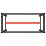 matt fekete-vörös fém munkapadváz 110 x 50 x 79 cm