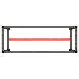 matt fekete-vörös fém munkapadváz 140 x 50 x 79 cm