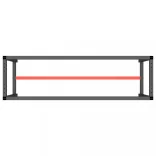 matt fekete-vörös fém munkapadváz 170 x 50 x 79 cm