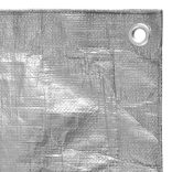 szürke HDPE takaróponyva 180 g/m² 8 x 12 m