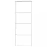 fehér matt ESG üveg és alumínium tolóajtó 76 x 205 cm
