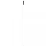 fekete matt ESG üveg és alumínium tolóajtó 90x205 cm