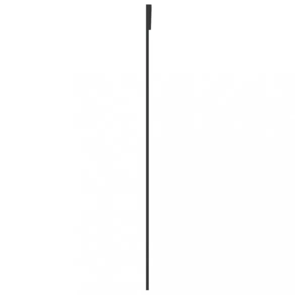 fekete matt ESG üveg és alumínium tolóajtó 90x205 cm