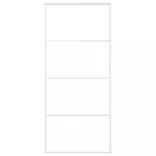 fehér ESG üveg és alumínium tolóajtó 90x205 cm