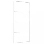 fehér ESG üveg és alumínium tolóajtó 90x205 cm