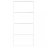 fehér matt ESG üveg és alumínium tolóajtó 90x205 cm