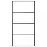 fekete matt ESG üveg és alumínium tolóajtó 102,5x205 cm