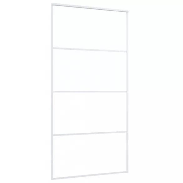 fehér ESG üveg és alumínium tolóajtó 102,5x205 cm