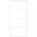 fehér matt ESG üveg és alumínium tolóajtó 102,5x205 cm