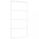 fehér matt ESG üveg és alumínium tolóajtó 102,5x205 cm