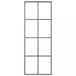 fekete ESG üveg és alumínium tolóajtó 76 x 205 cm