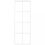 fehér ESG üveg és alumínium tolóajtó 76 x 205 cm