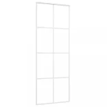 fehér ESG üveg és alumínium tolóajtó 76 x 205 cm