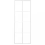 fehér matt ESG üveg és alumínium tolóajtó 76 x 205 cm