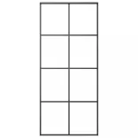 fekete ESG üveg és alumínium tolóajtó 90 x 205 cm
