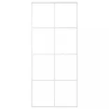 fehér matt ESG üveg és alumínium tolóajtó 90x205 cm