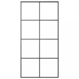 fekete ESG üveg és alumínium tolóajtó 102,5 x 205 cm