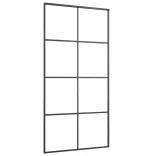 fekete ESG üveg és alumínium tolóajtó 102,5 x 205 cm