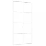 fehér ESG üveg és alumínium tolóajtó 102,5x205 cm