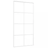 fehér matt ESG üveg és alumínium tolóajtó 102,5x205 cm