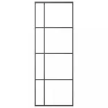 fekete matt ESG üveg és alumínium tolóajtó 76x205 cm