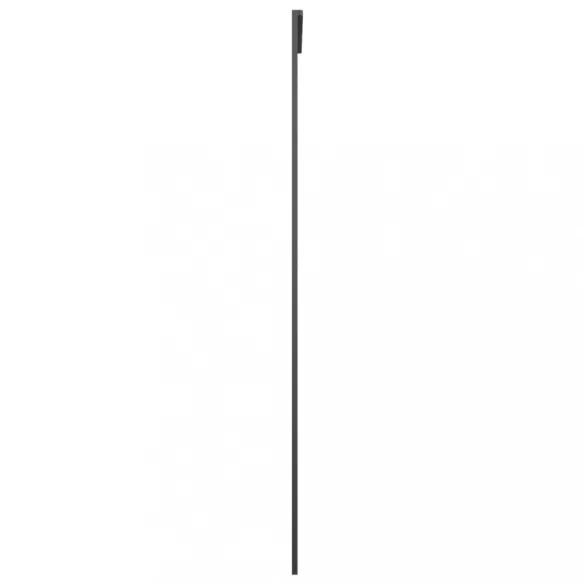 fekete matt ESG üveg és alumínium tolóajtó 76x205 cm