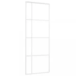 fehér matt ESG üveg és alumínium tolóajtó 76x205 cm
