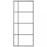 fekete matt ESG üveg és alumínium tolóajtó 90x205 cm
