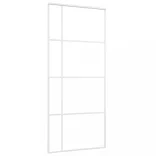 fehér ESG üveg és alumínium tolóajtó 90x205 cm