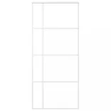 fehér ESG üveg és alumínium tolóajtó 90x205 cm