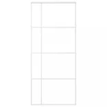 fehér matt ESG üveg és alumínium tolóajtó 90x205 cm
