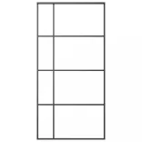 fekete ESG üveg és alumínium tolóajtó 102,5x205 cm