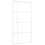 fehér matt ESG üveg és alumínium tolóajtó 102,5x205 cm