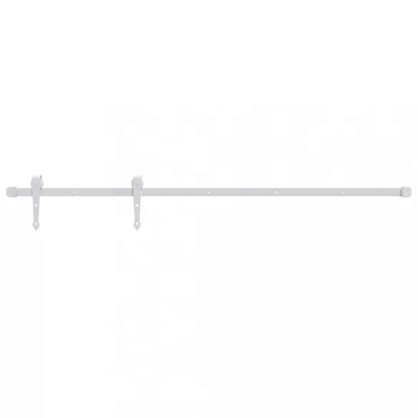 fehér acél tolóajtó-szerelvényszett 183 cm