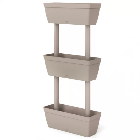 6 db tópszínű kerti virágtartó 100 cm