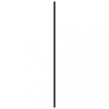 3 paneles fekete ESG összecsukható zuhanyparaván 130 x 130 cm