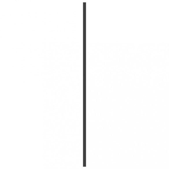 3 paneles fekete ESG összecsukható zuhanyparaván 130 x 130 cm