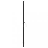 fekete selyemmatt edzett üveg zuhanyajtó 81 x 195 cm